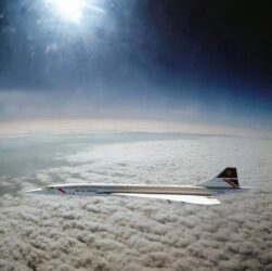 Concorde in volo a Mach 2