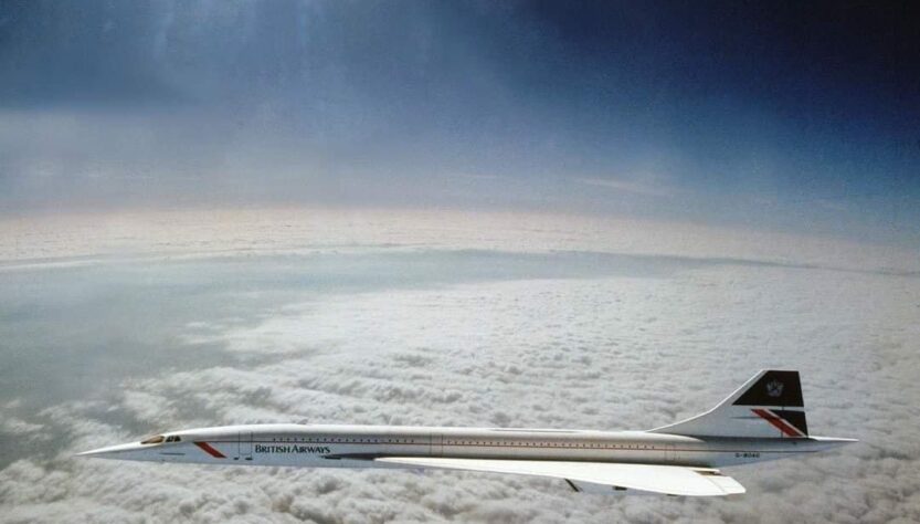 Concorde in volo a Mach 2